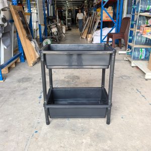 Bộ khay nhựa nuôi cá 2 tầng màu đen