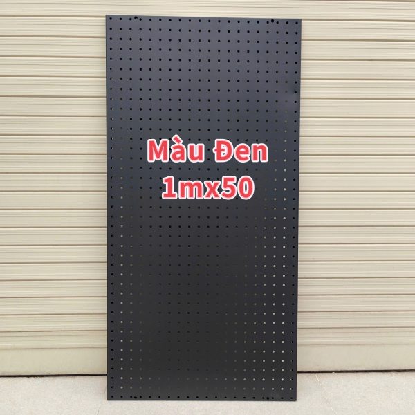 Tấm tôn đục lỗ cài móc treo phụ kiện - Bảng lỗ Pegboard (1mx50)