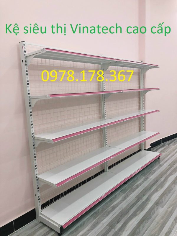 Kệ siêu thị lưng lưới Vinatech cao cấp