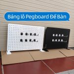 Bảng lỗ Pegboard để bàn treo phụ kiện