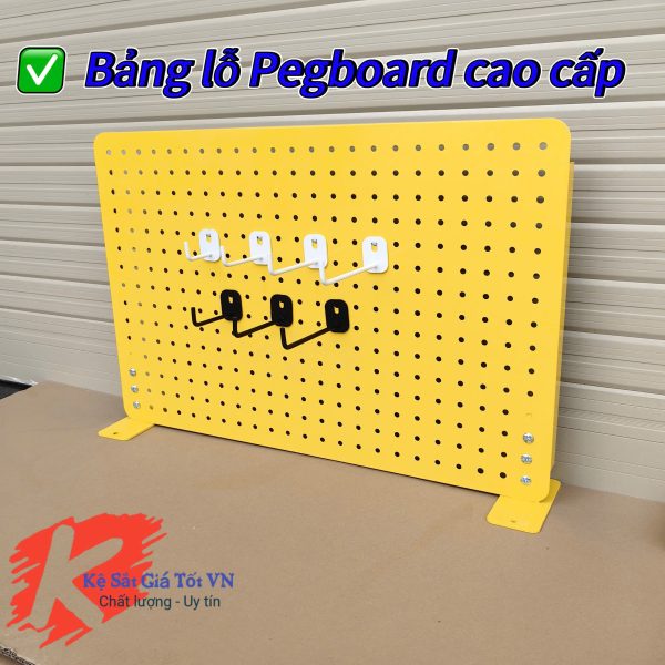 Bảng lỗ Pegboard cao cấp để bàn treo phụ kiện đa năng