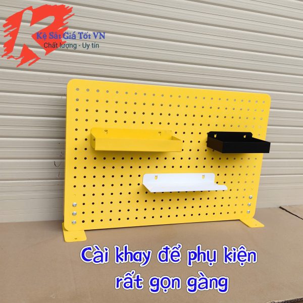 Bảng lỗ Pegboard cao cấp để bàn treo phụ kiện đa năng