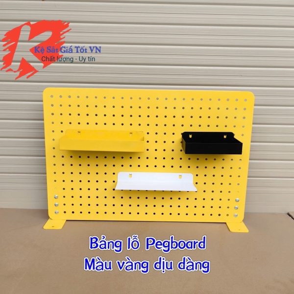 Bảng lỗ Pegboard cao cấp để bàn treo phụ kiện đa năng