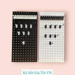 Bảng Pegboard lỗ vuông cài móc treo phụ kiện, sơn tĩnh điện cao cấp