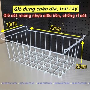 Rổ tủ đông bảo quản thực phẩm - Giỏ đựng chén dĩa, trái cây cao cấp