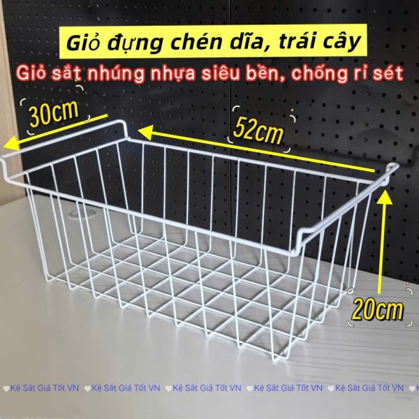 Rổ tủ đông bảo quản thực phẩm - Giỏ đựng chén dĩa, trái cây cao cấp