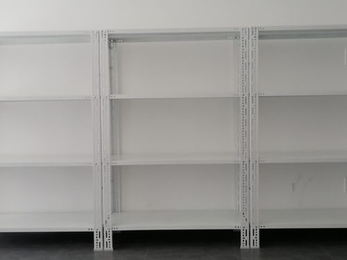 Kệ sắt V lỗ đa năng màu Trắng