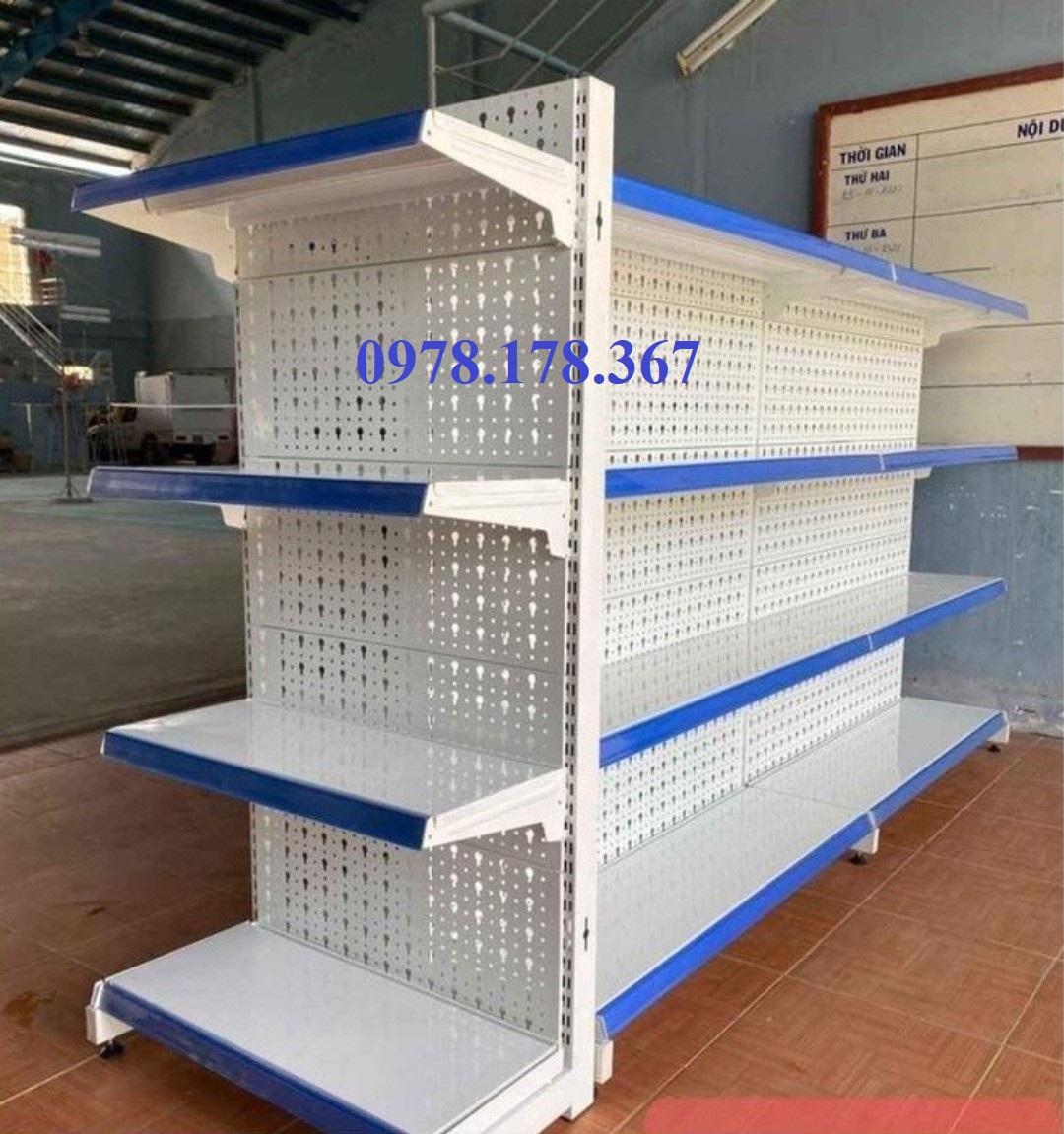 Kệ Siêu Thị Đơn Lưng Tôn Lỗ Cao Cấp Bền Đẹp