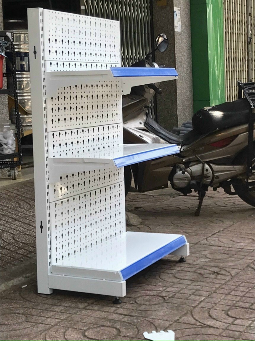 Kệ Siêu Thị Đơn Lưng Tôn Lỗ Lắp Ráp Dễ Dàng