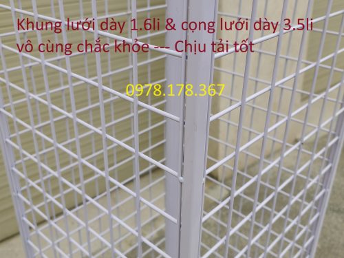 Kệ xoay 3 mặt treo phụ kiện đa năng