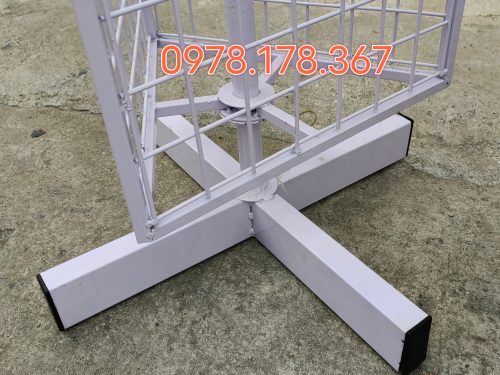 Khung lưới xoay đa năng 3 mặt treo phụ kiện