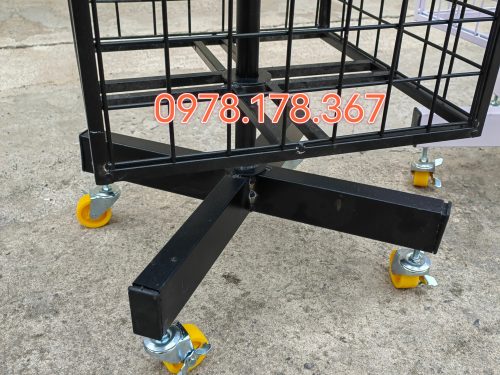 Kệ lưới tam giác cài móc treo phụ kiện đa năng