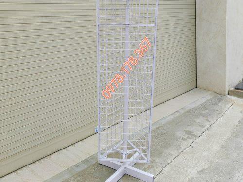 Khung lưới xoay đa năng 3 mặt treo phụ kiện