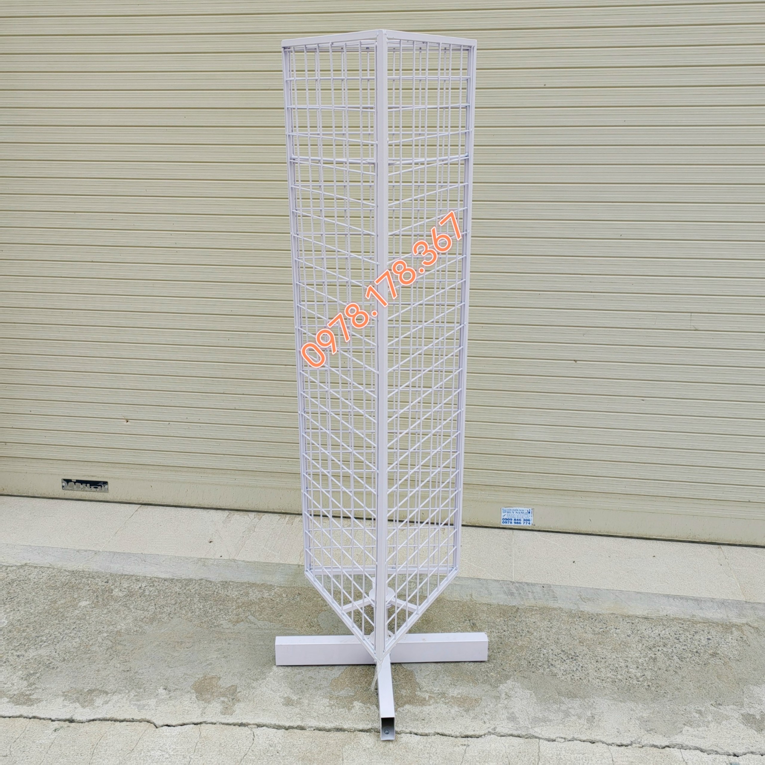 Khung lưới xoay đa năng 3 mặt treo phụ kiện cao cấp