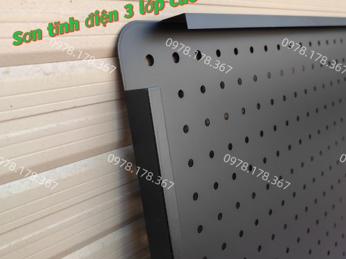 Bảng Lỗ Pegboard Kẹp Bàn Treo Đồ Sơn Tĩnh Điện Cao Cấp