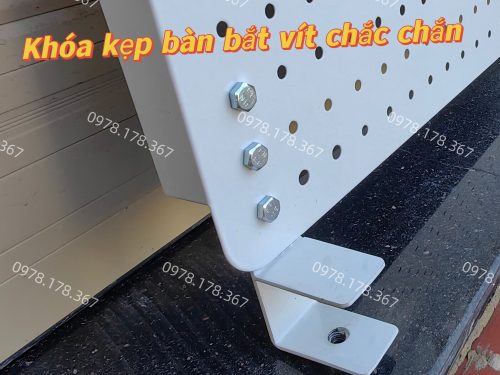 Bảng Lỗ Pegboard Kẹp Bàn Treo Dụng Cụ Đa Năng, Chắc Chắn
