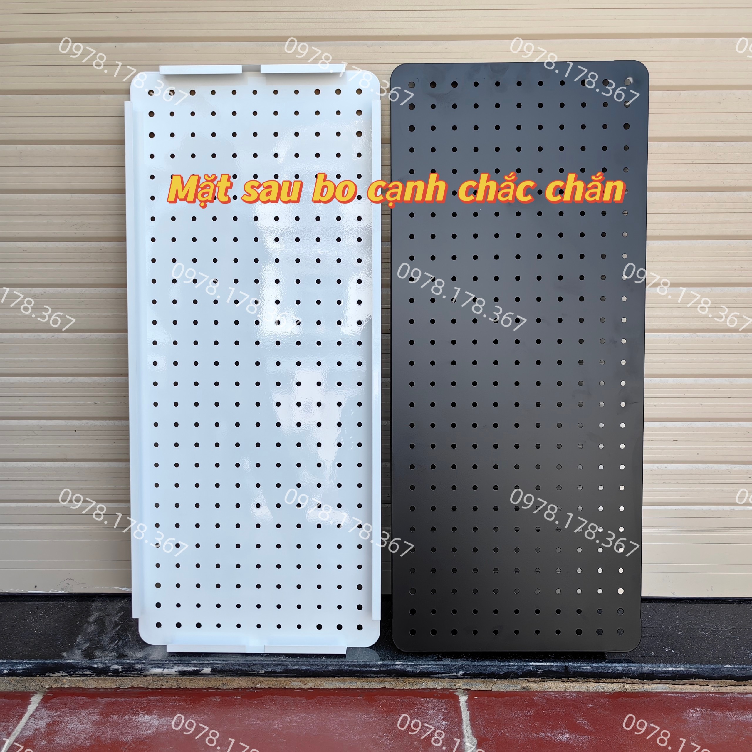 Bảng Lỗ Pegboard Kẹp Bàn Treo Đồ Sơn Tĩnh Điện Chống Gỉ