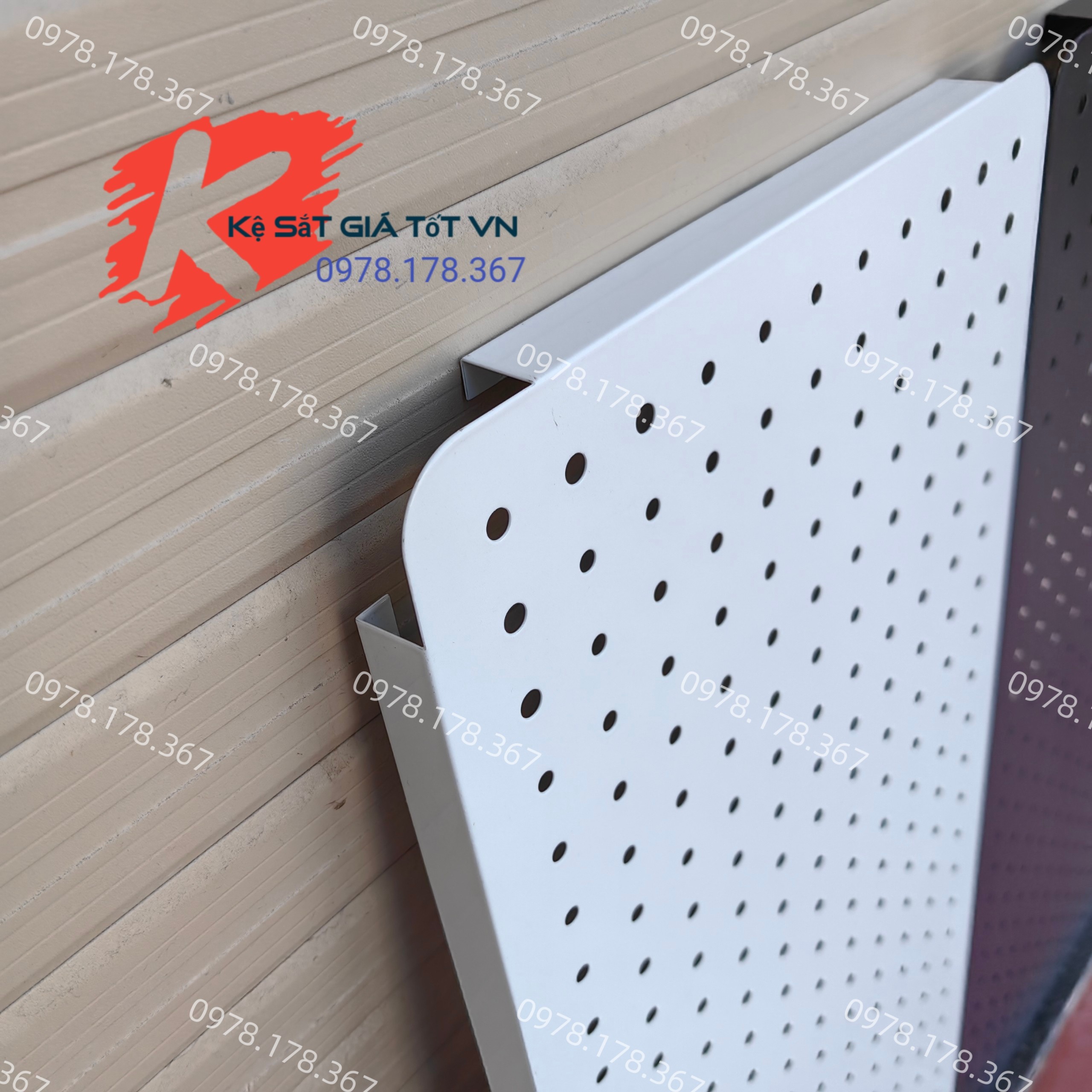 Bảng Lỗ Pegboard Kẹp Bàn Treo Đồ Văn Phòng, Bàn Học
