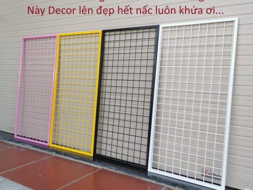 Khung lưới có viền treo phụ kiện - Lưới dày 3.5li