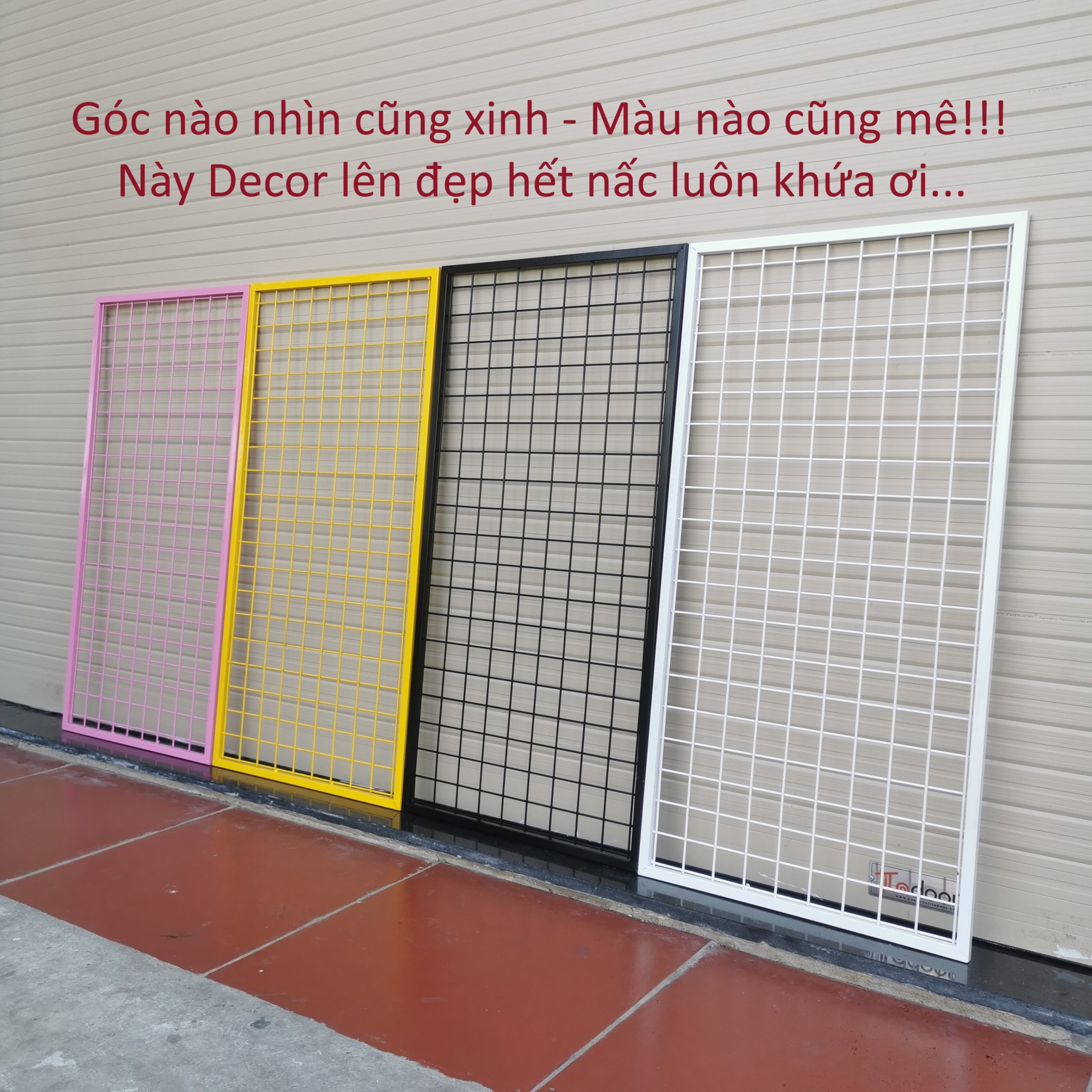 Khung lưới có viền treo phụ kiện - Lưới dày 3.5li