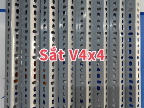 Sắt V4x4 lắp ráp kệ sắt V lỗ đa năng