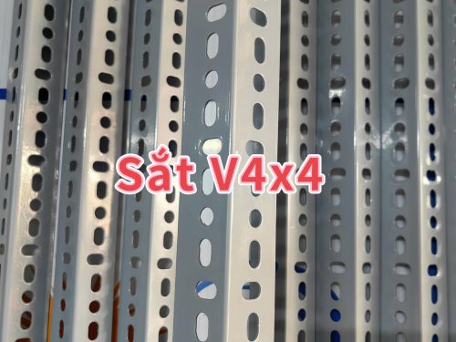 Sắt V4x4 lắp ráp kệ sắt V lỗ đa năng