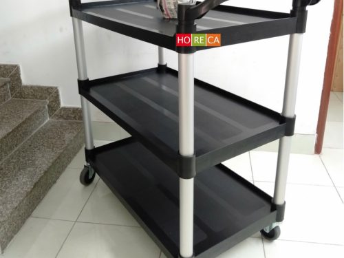 Xe Đẩy Thức Ăn 3 Tầng Cao Cấp – Phục Vụ Khách Sạn, Tiệc Cưới