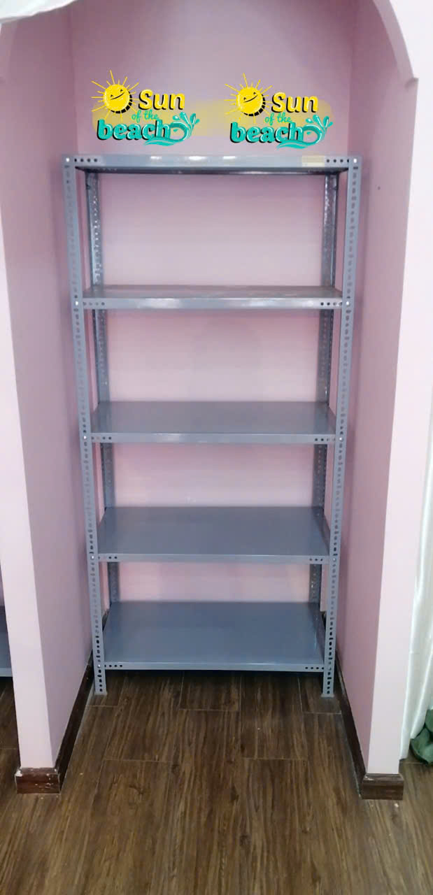Kệ V lỗ đa năng màu xám sơn tĩnh điện cao cấp