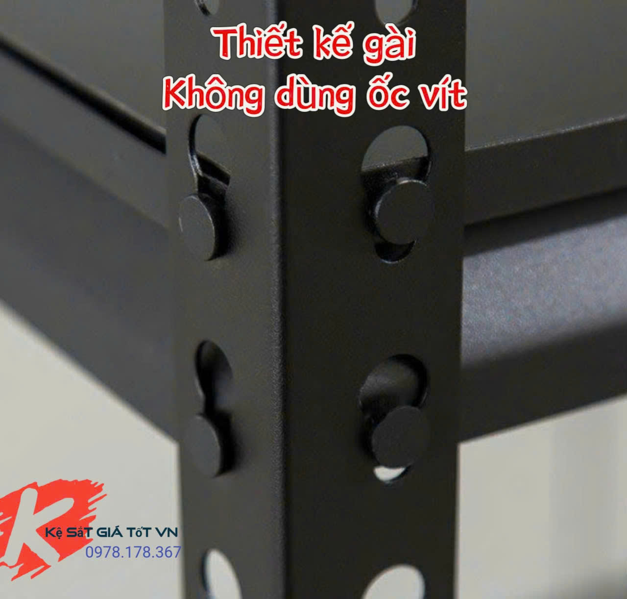 Kệ thiết kế gài không dùng ốc vít