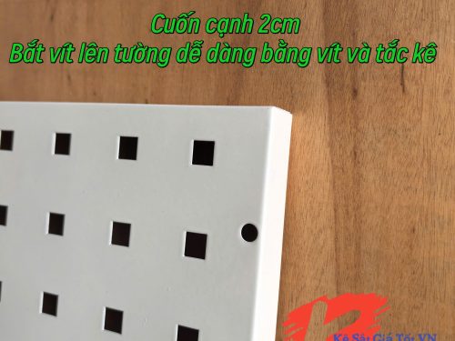 Bảng Pegboard Kim Loại Lỗ Vuông Treo Đồ, Treo Phụ Kiện