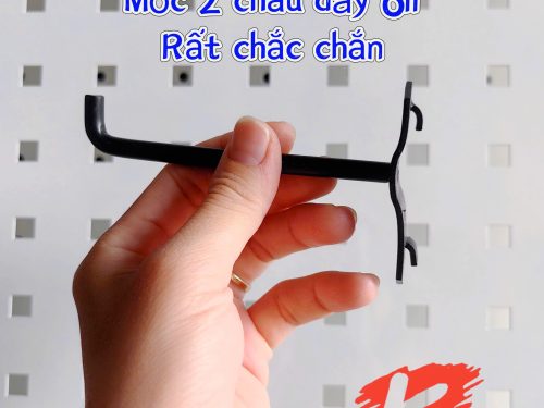 Móc 2 Chấu Gắn Pegboard Lỗ Vuông – Đa Năng, Dễ Sử Dụng