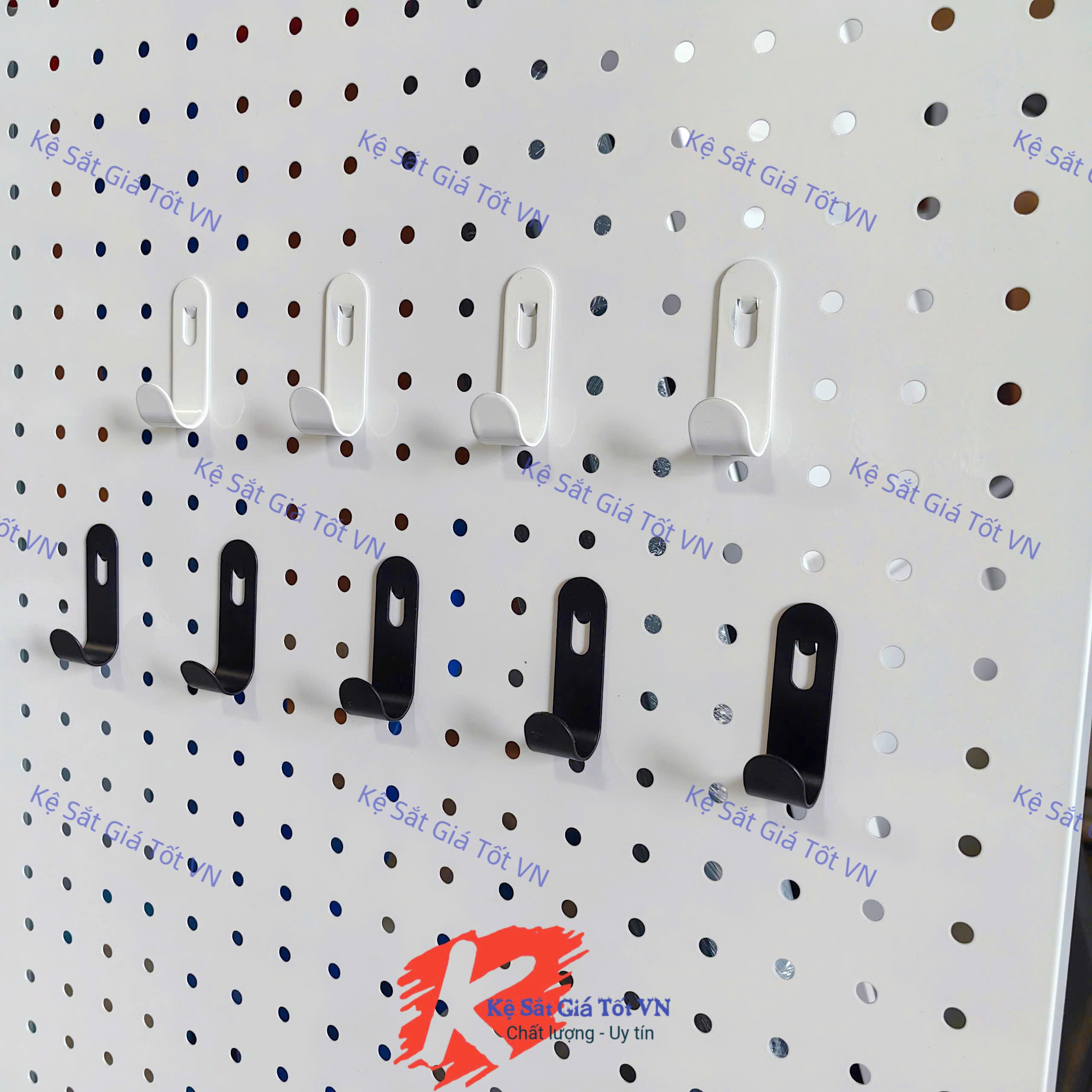 Móc Treo Chữ J Cài Pegboard, Tấm Tôn Lỗ Đa Năng