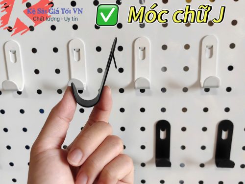 Móc Chữ J Cài Tấm Tôn Đục Lỗ, Cài Bảng Pegboard Cao Cấp