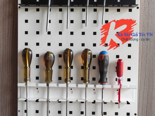 Khay treo tua vít cài bảng lỗ vuông