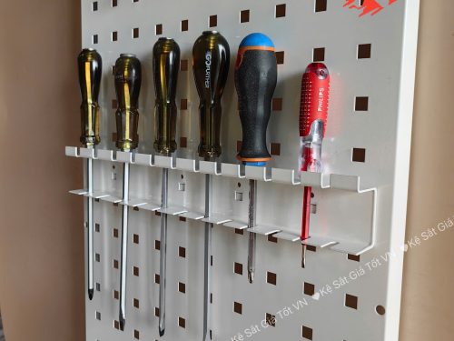 Khay treo tua vít cài tấm tôn đục lỗ