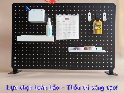 Bảng lỗ Pegboard treo phụ kiện, sơn tĩnh điện cao cấp