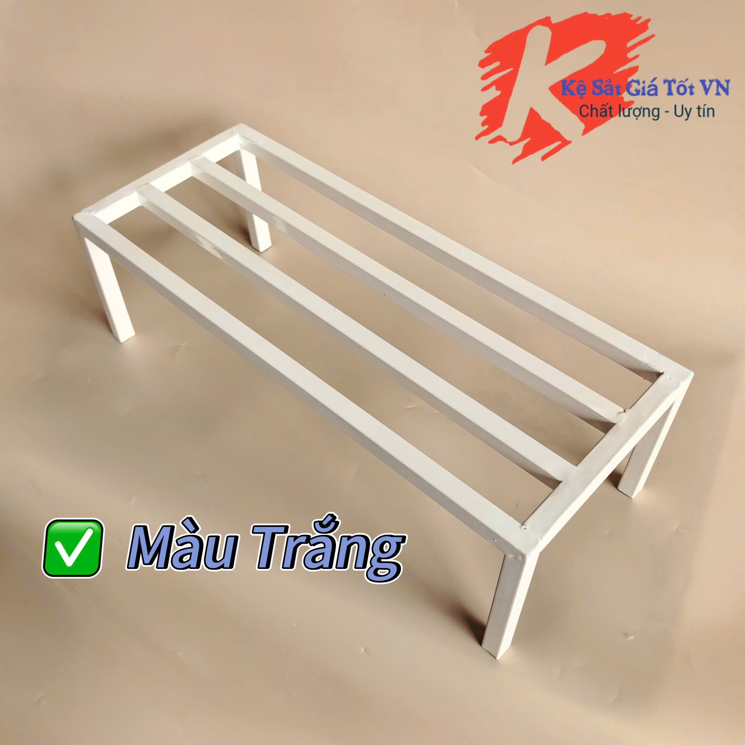 Kệ sắt để chậu hoa cây cảnh, Giá kê chậu cây sơn tĩnh điện cao cấp – Dài 50cm
