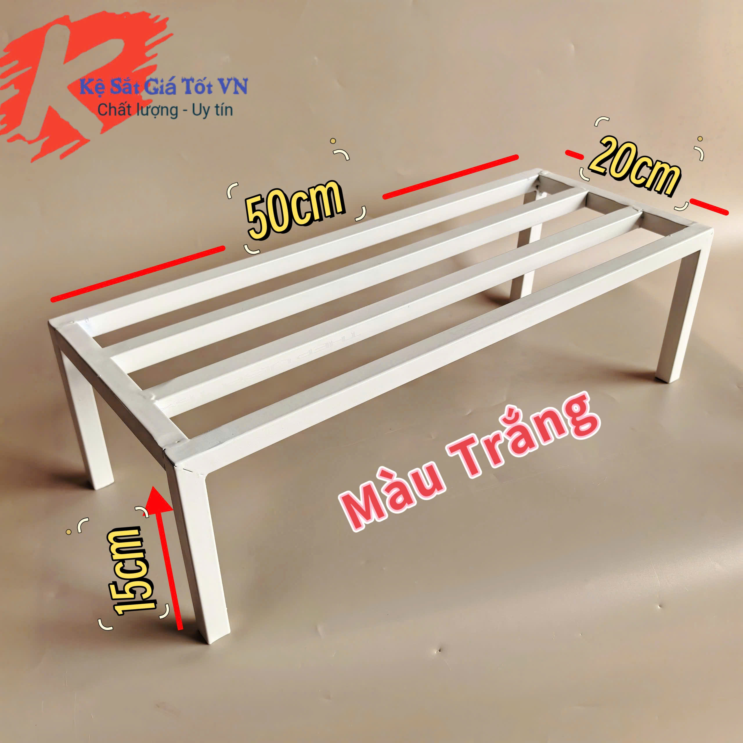Kệ sắt kê chậu hoa, cây cảnh - Dài 50cm