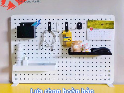 Bảng lỗ Pegboard treo phụ kiện, sơn tĩnh điện cao cấp
