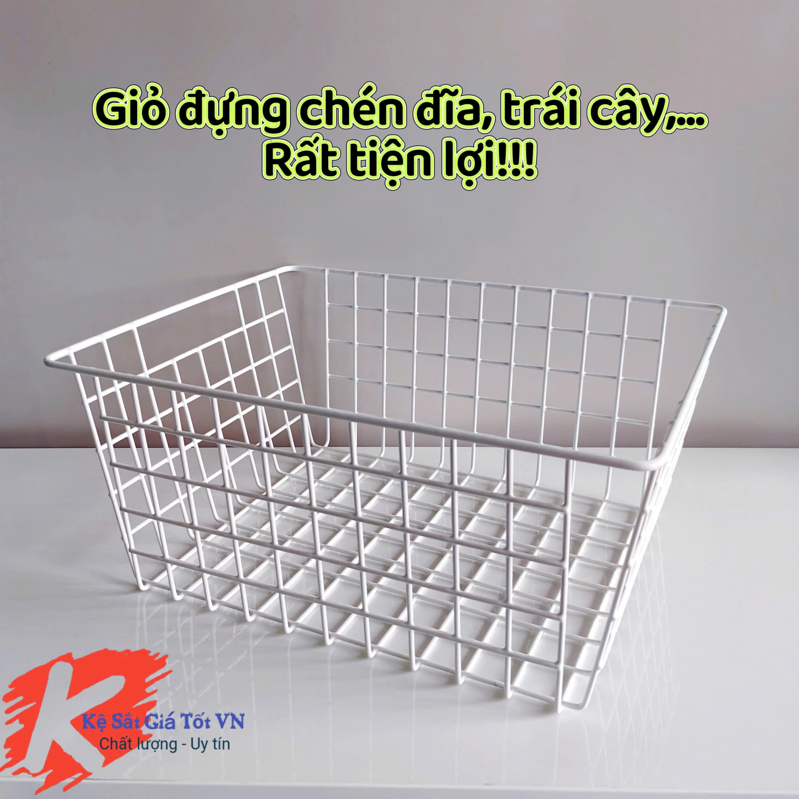 Giỏ đựng chén dĩa, trái cây rất tiện lợi