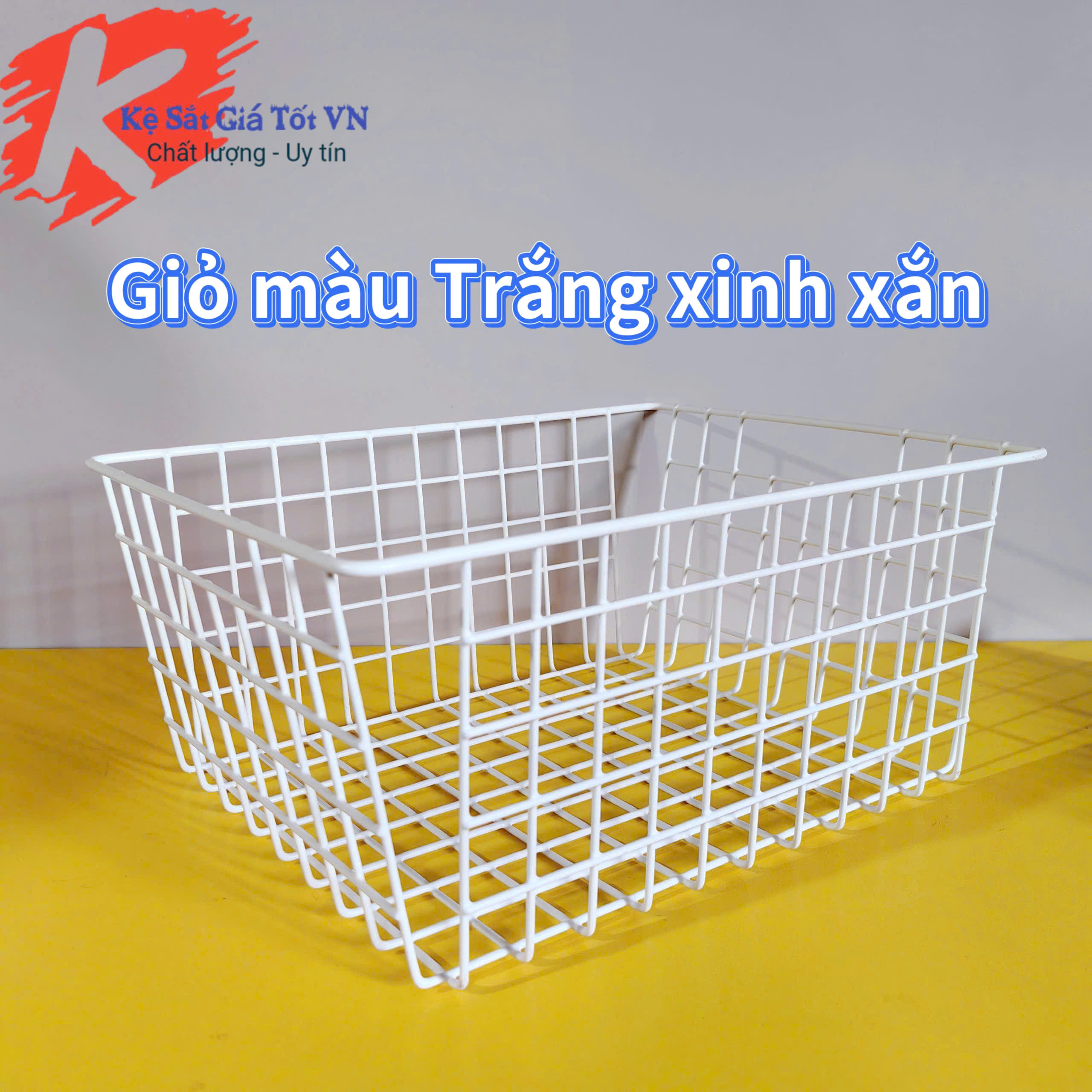 Giỏ sắt đựng đồ hình chữ nhật