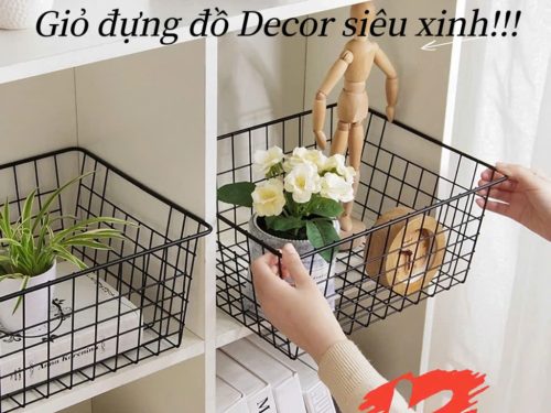 Giỏ sắt nhúng nhựa đựng đồ cao cấp