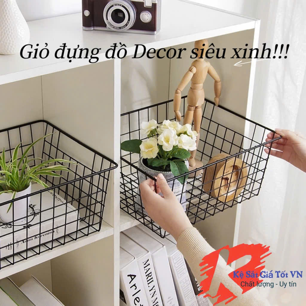 Giỏ sắt nhúng nhựa đựng đồ cao cấp