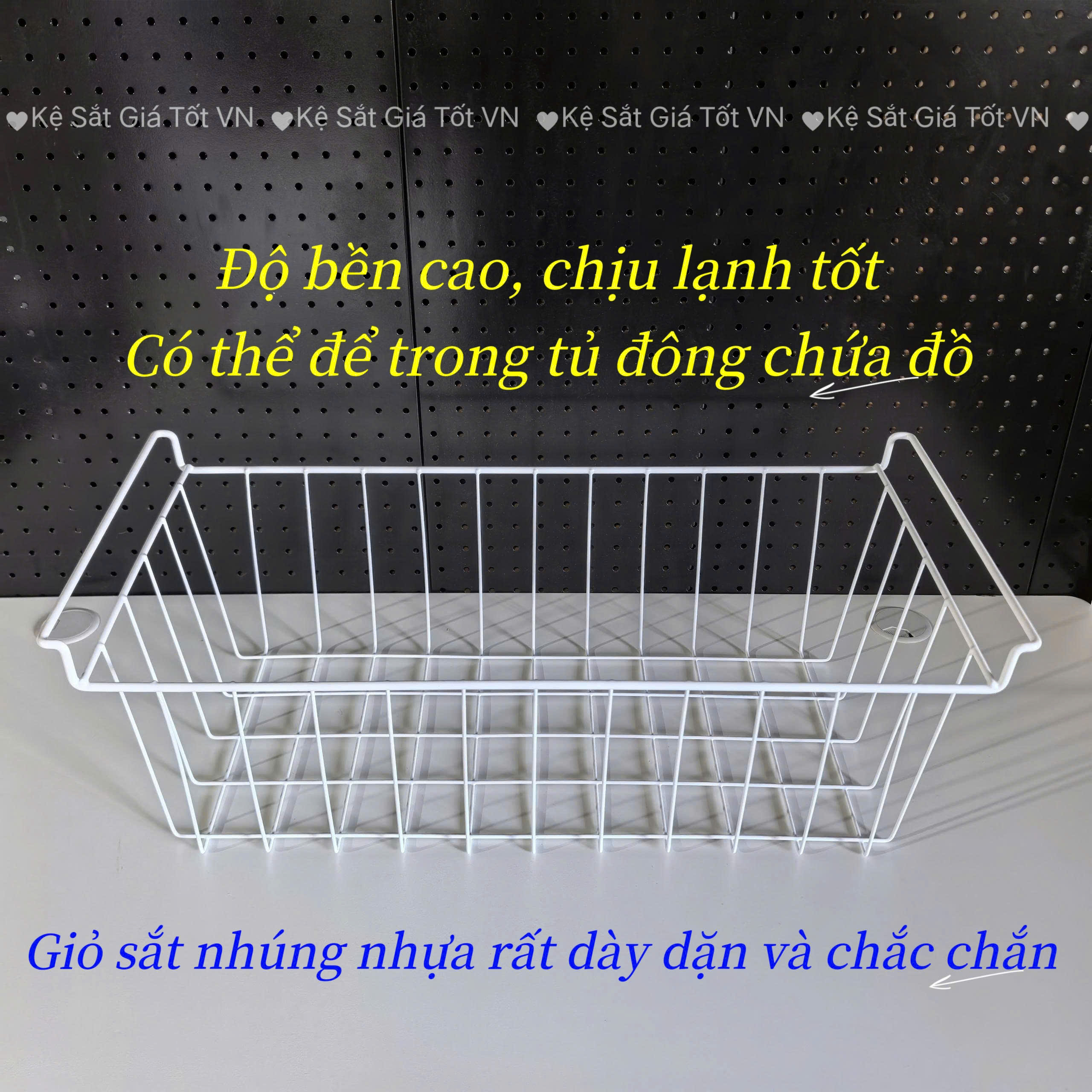 Giỏ sắt đựng chén dĩa, trái cây cao cấp