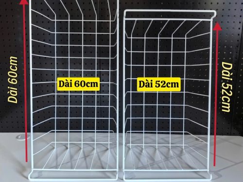 Giỏ sắt nhúng nhựa cao cấp đựng chén dĩa, trái cây