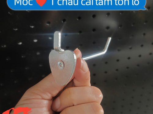 Móc trái tim 1 chấu treo phụ kiện đa năng