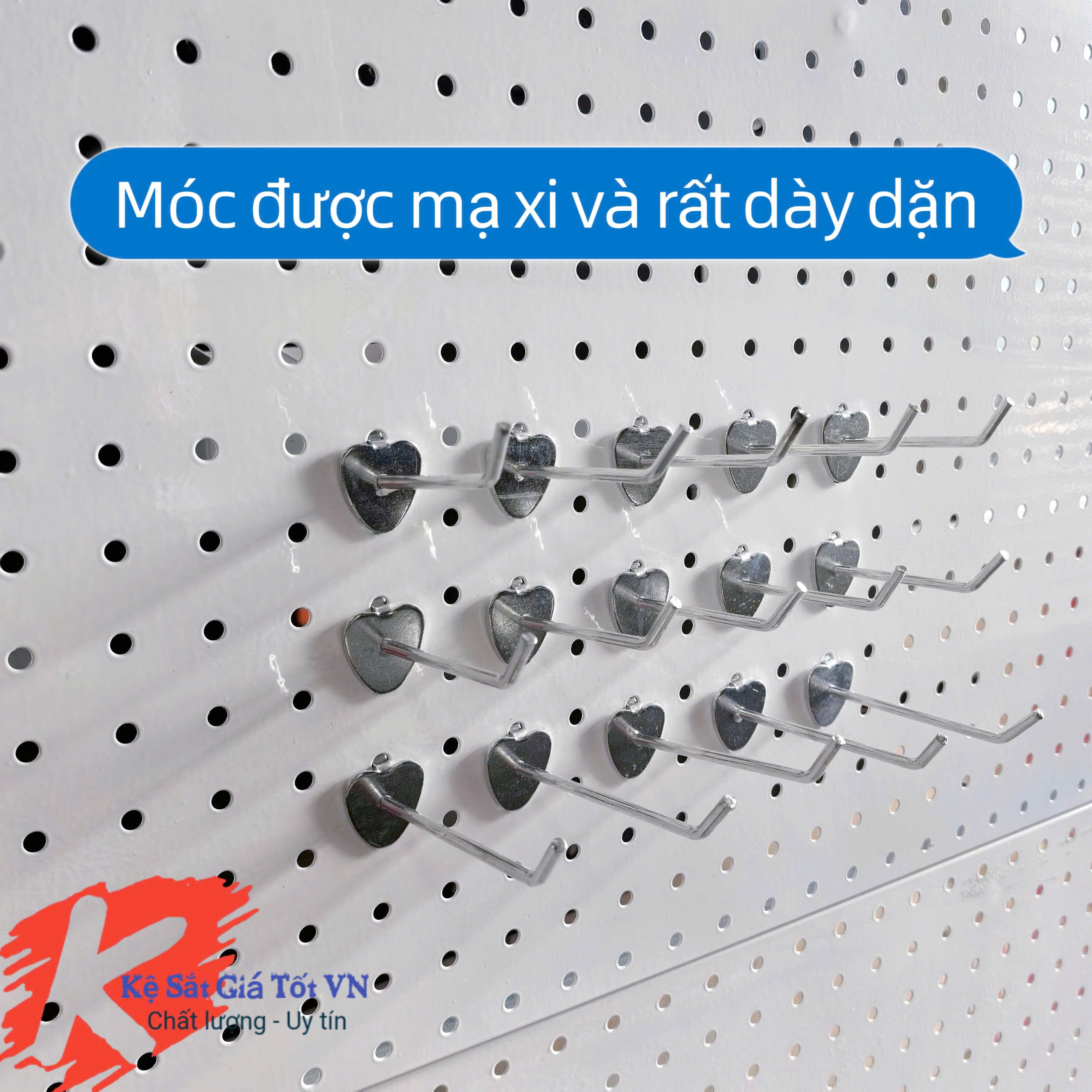 Móc trái tim 1 chấu treo phụ kiện đa năng