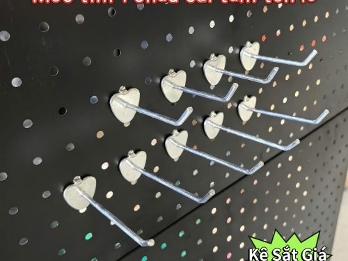 Móc trái tim 1 chấu cài bảng Pegboard treo phụ kiện đa năng