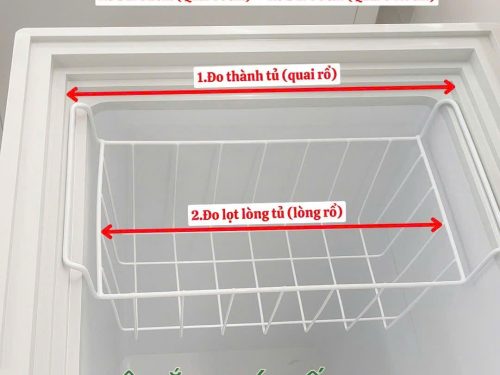 Hướng dẫn cách đo tủ đông để chọn rổ có kích thước phù hợp