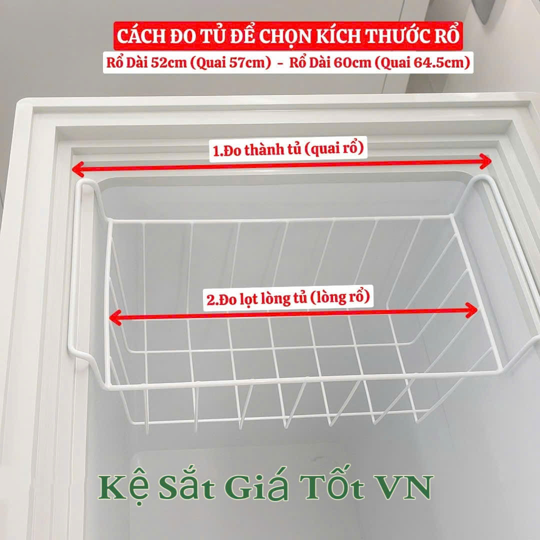 Hướng dẫn cách đo tủ đông để chọn rổ có kích thước phù hợp